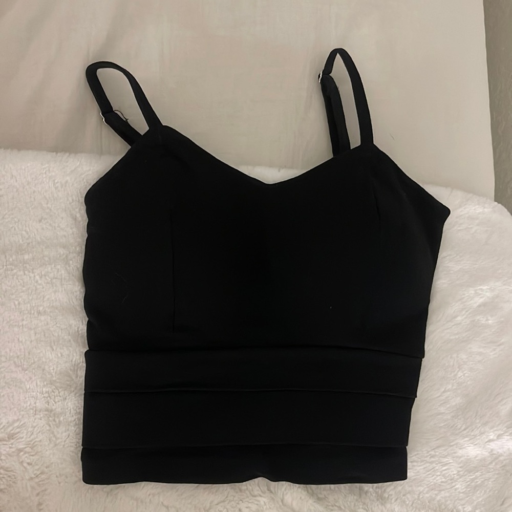 Black crop top